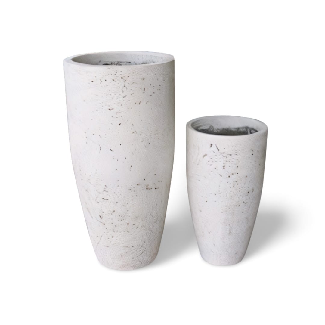 2 Tall Round Taper Planters