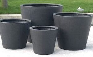 Tub Planter - premium lightweight terrazzo - crucible
