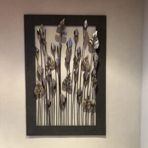 Lilly Silver Metal Wall Art