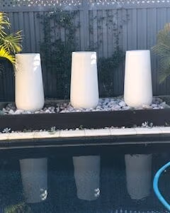 Tall Bell Polystone Resin Water Feature