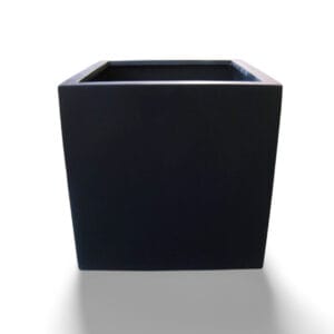 Fiberston Cube Planter in Black