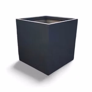 Large Fibreglass Cube Planter With A Sleek Design