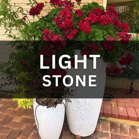 Light Stone Pots & Planters