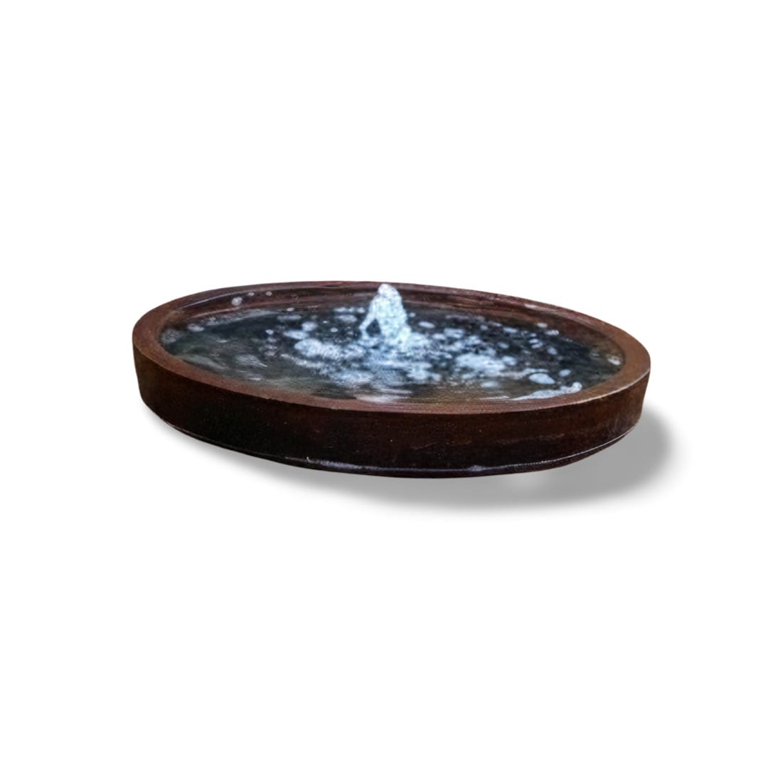 Resin Bowl Rusted With Water