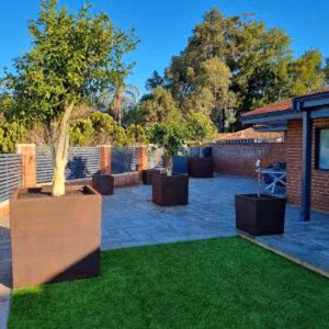 TOV Fibreglass Cube Planter: Sleek and modern cube-shaped planters made of fibreglass material