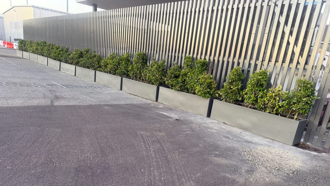 Decorated Space With 10 Pieces Tov Fibreglass Reinforced Oblong Trough