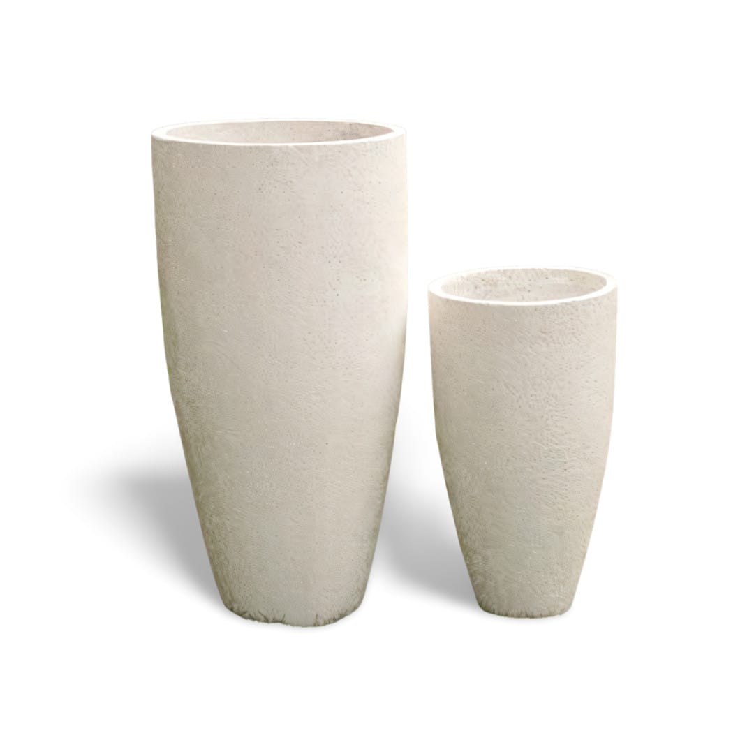 Tall Round Taper Planters In 2 Sizes