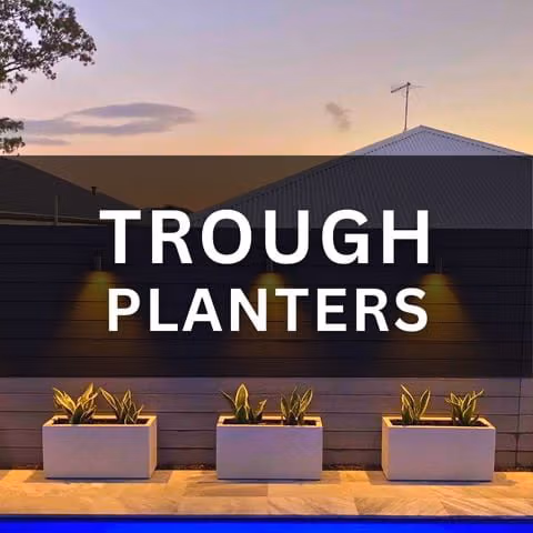 Trough Planters and Rectangular Planter Boxes in Perth
