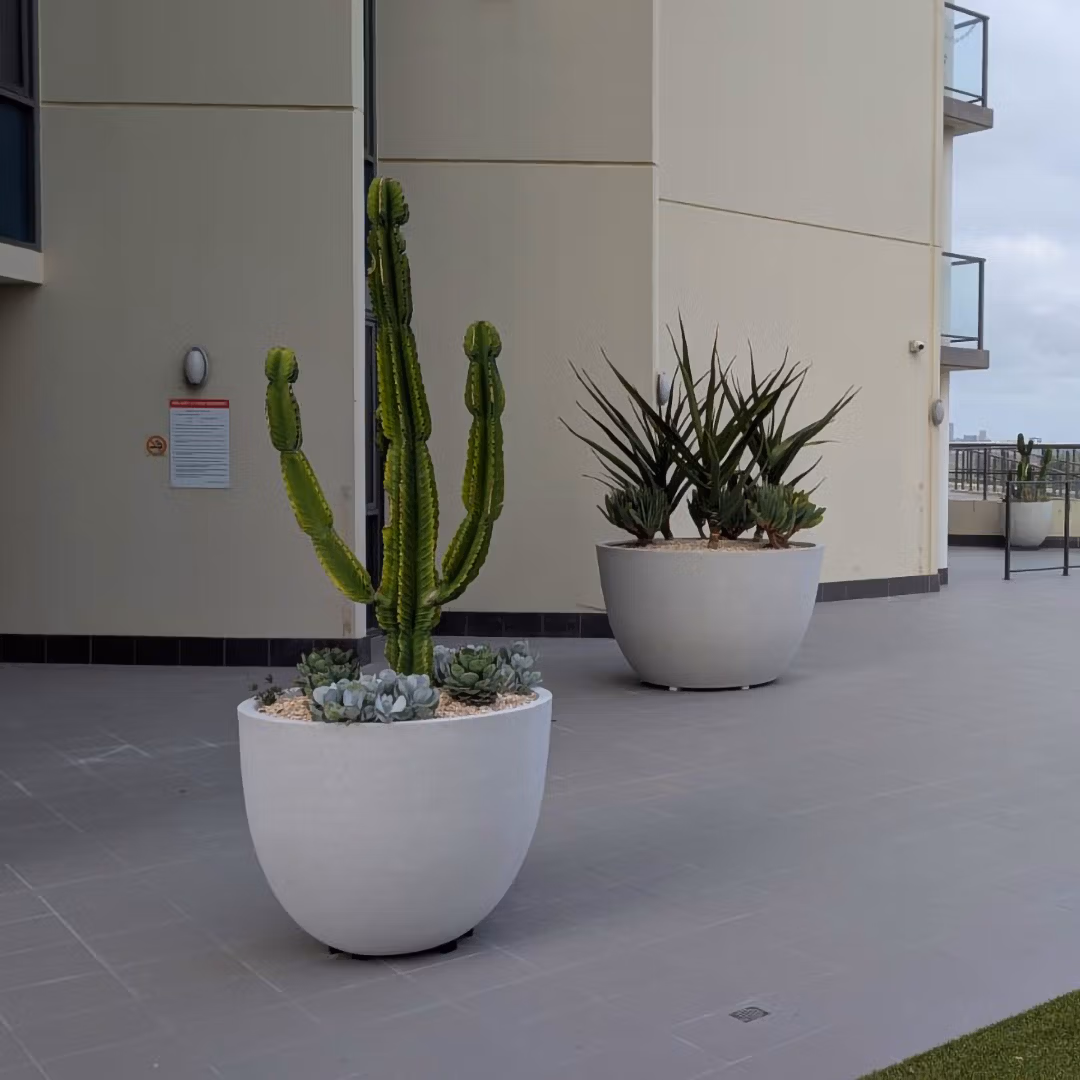 White Extra Large Egg Planters